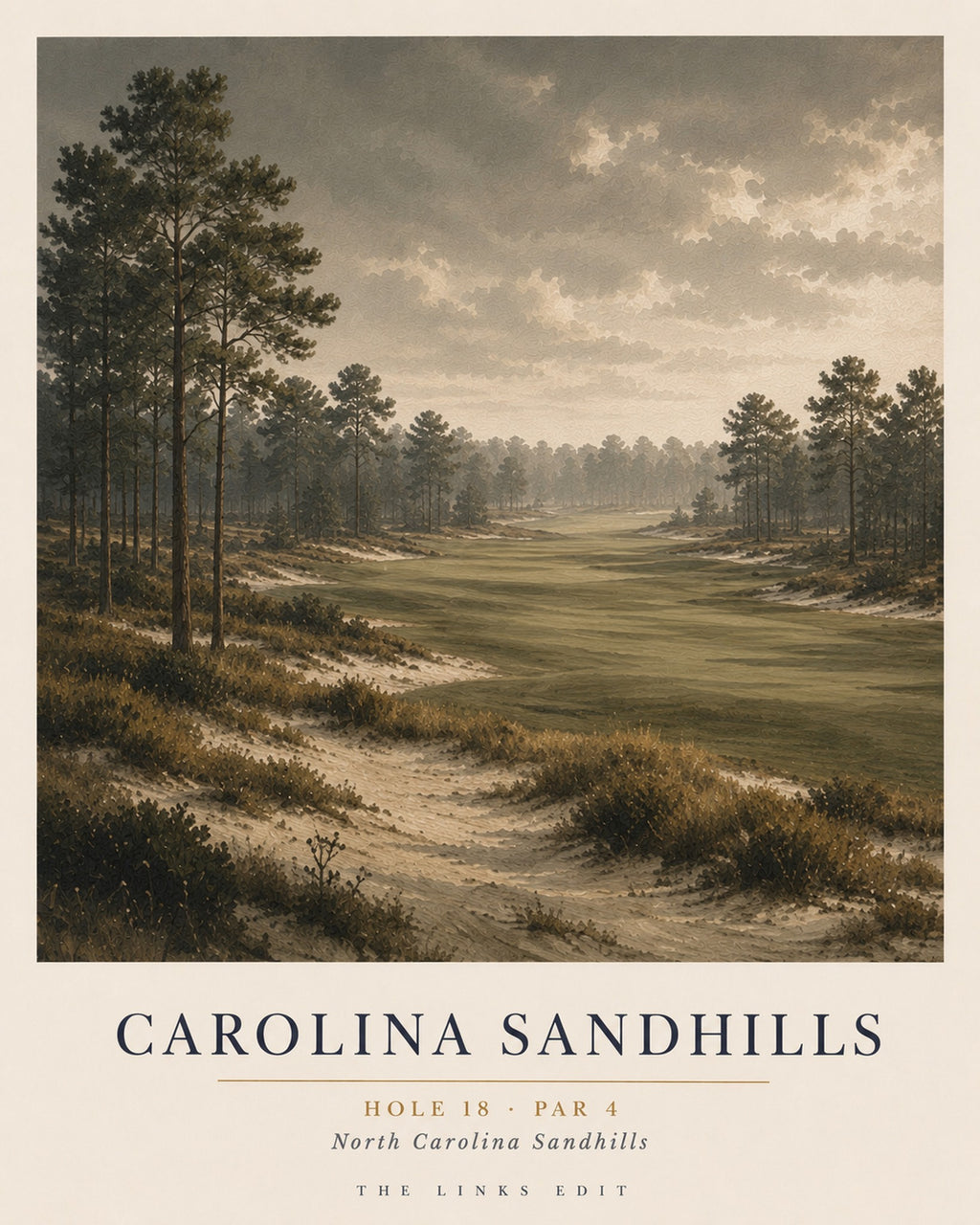 Carolina Sandhills, Hole 18, Par 4, North Carolina Sandhills