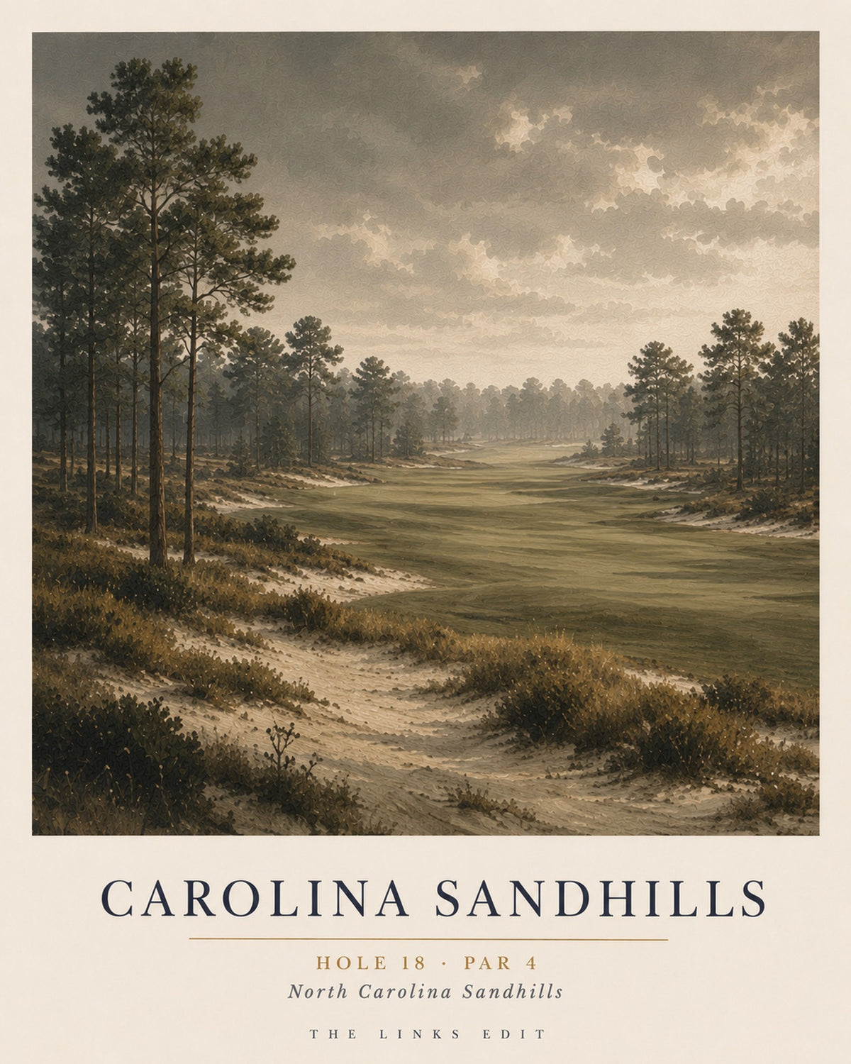 Carolina Sandhills, Hole 18, Par 4, North Carolina Sandhills