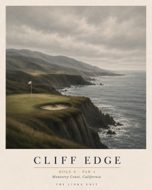 Cliff Edge, Hole 8, Par 4, Monterey Coast, California