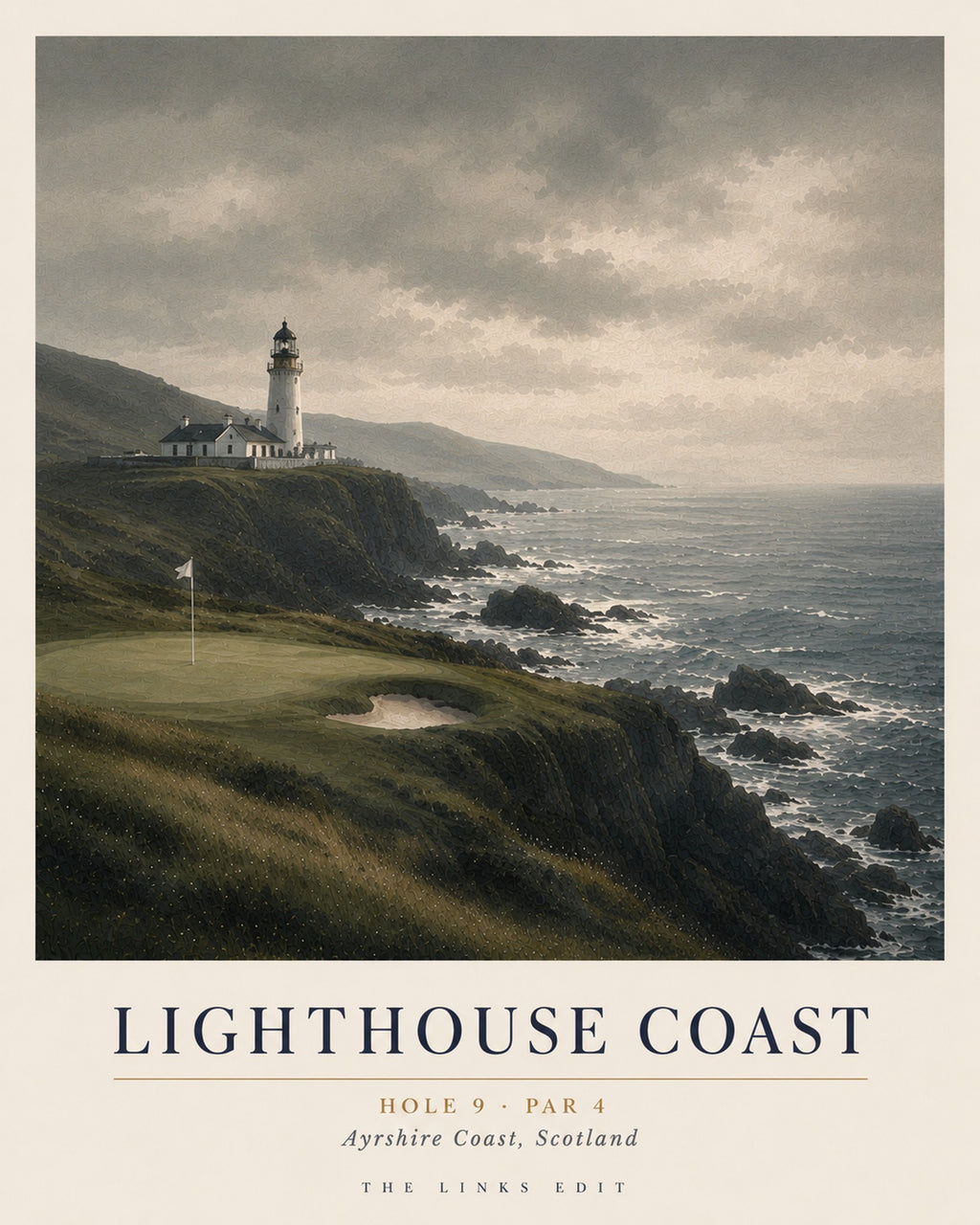 Lighthouse Coast, Hole 9, Par 4, Ayrshire Coast, Scotland